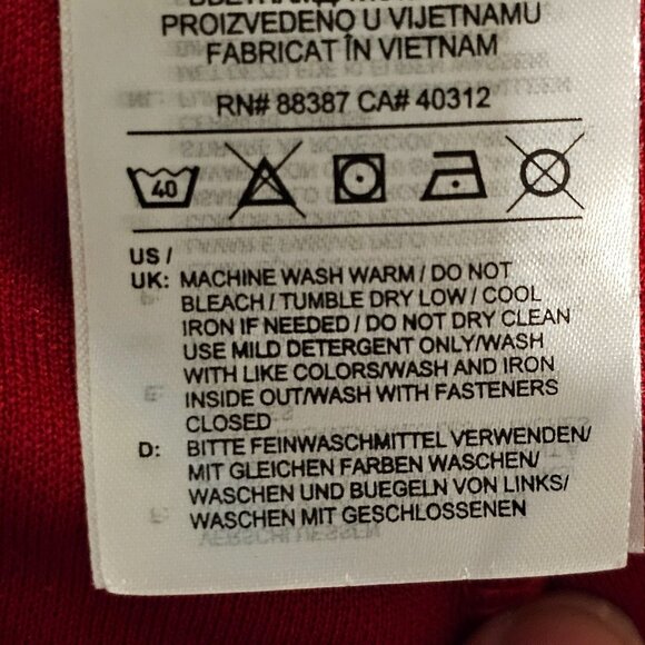 Adidas Climacool Women's M Red White Athletic Jogger 3-Stripe Zip Ankle - Picture 13 of 15